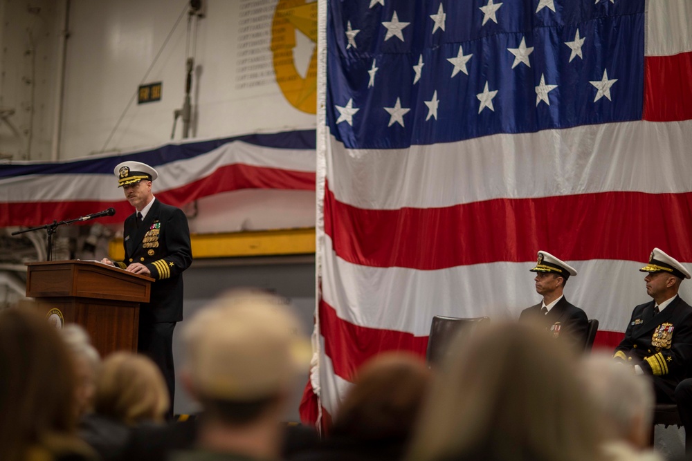 USS Bataan Holds Change of Command Ceremony