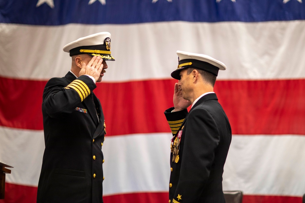 USS Bataan Holds Change of Command Ceremony