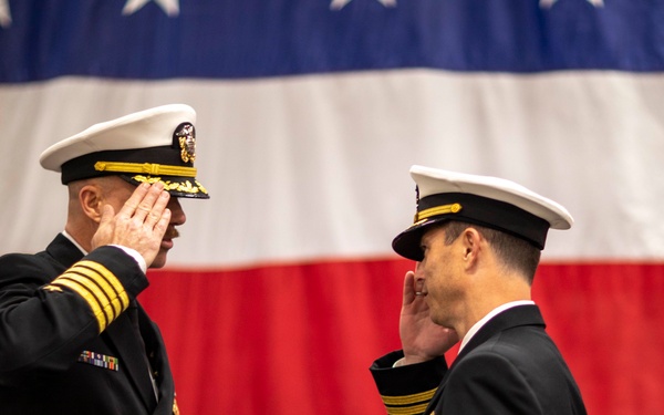 USS Bataan Holds Change of Command