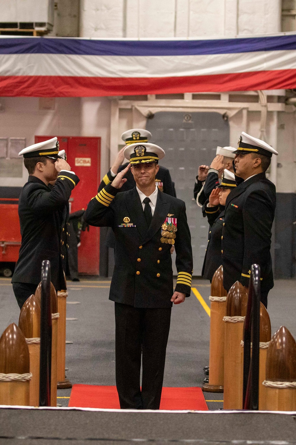 USS Bataan Holds Change of Command Ceremony