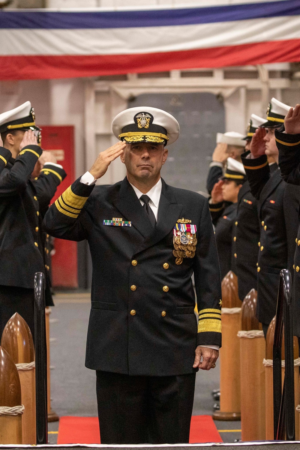 USS Bataan Holds Change of Command Ceremony