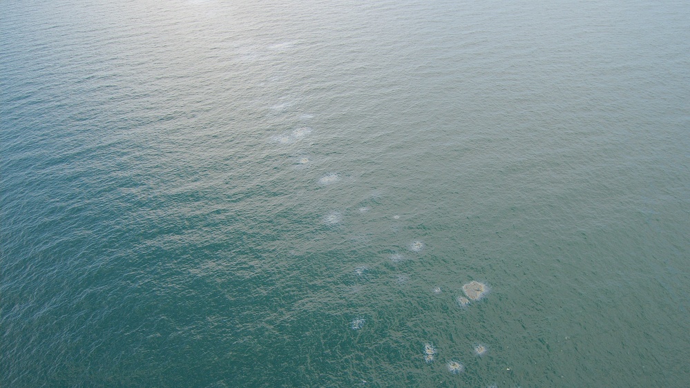 Coast Guard, Florida Department of Environmental Protection monitor periodic oil discharge from Liberty Ship Thomas Heyward