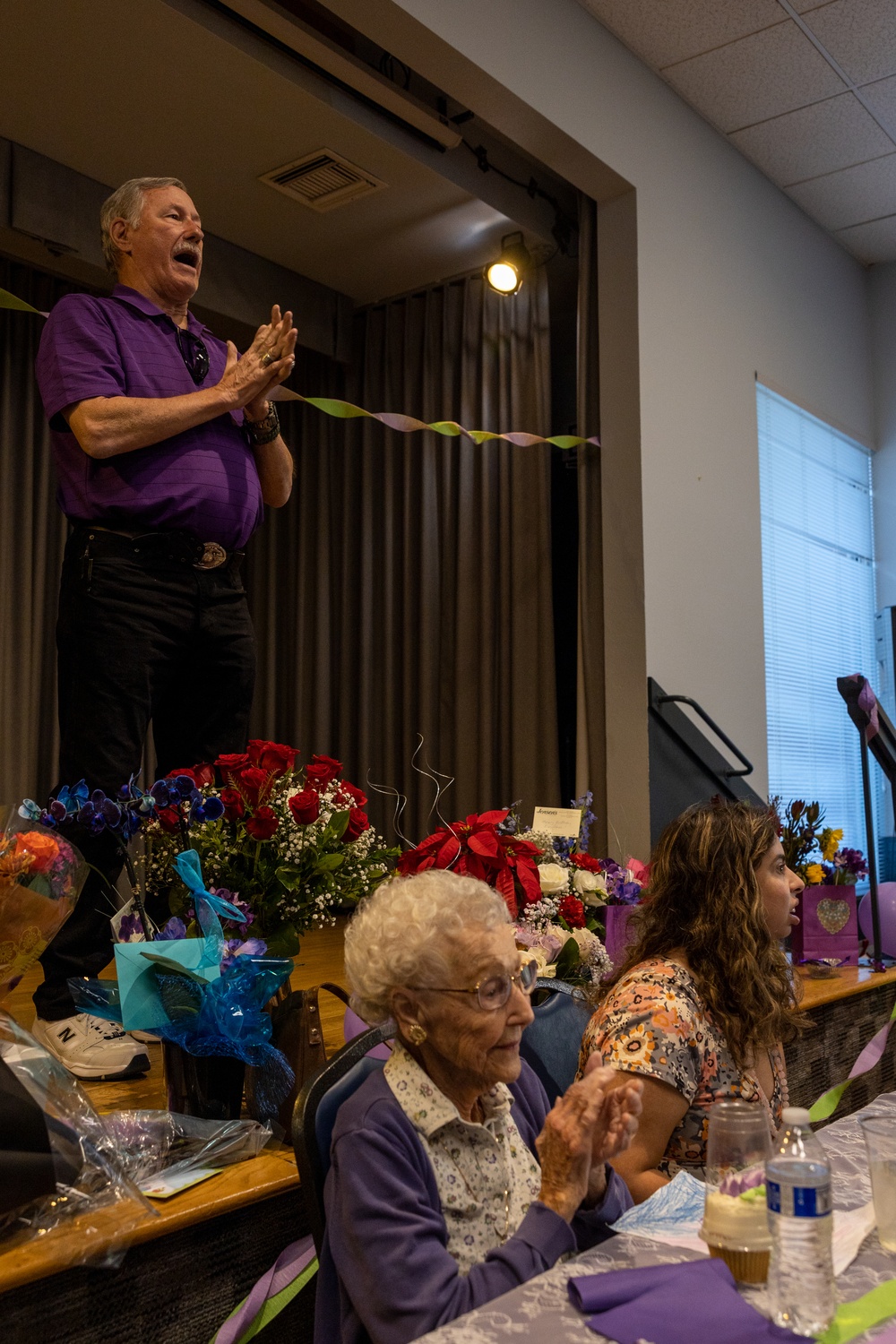 World War II veteran Marine Cpl. Dorothee Irwin celebrates 100th birthday