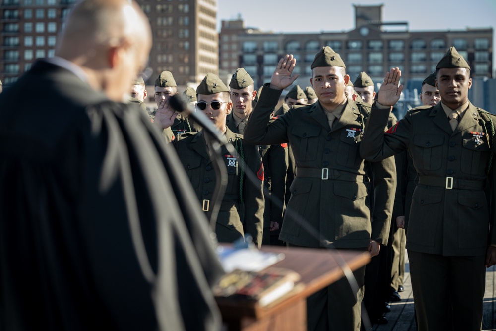 1st Battalion, 8th Marine Regiment Naturalization Ceremony