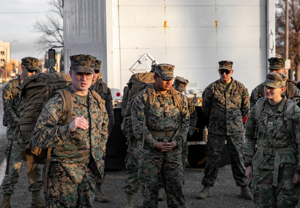 From Backpacks To Present Sacks: F/1 AVN Soldiers hosts Toys For Tots Foot March In Manhattan