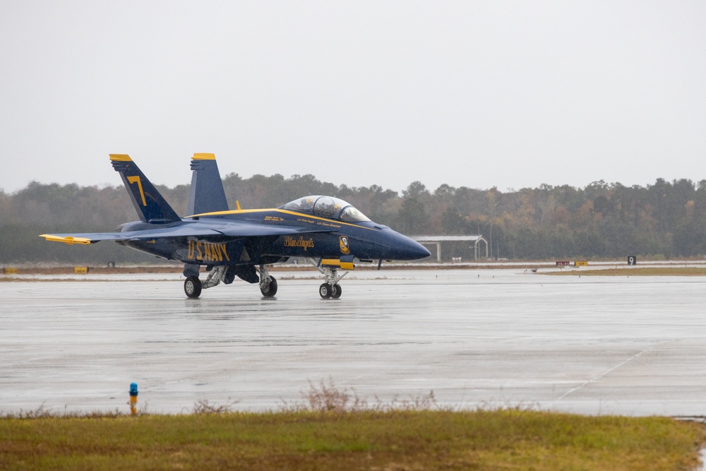 Blue Angels arrive at MCAS Beaufort