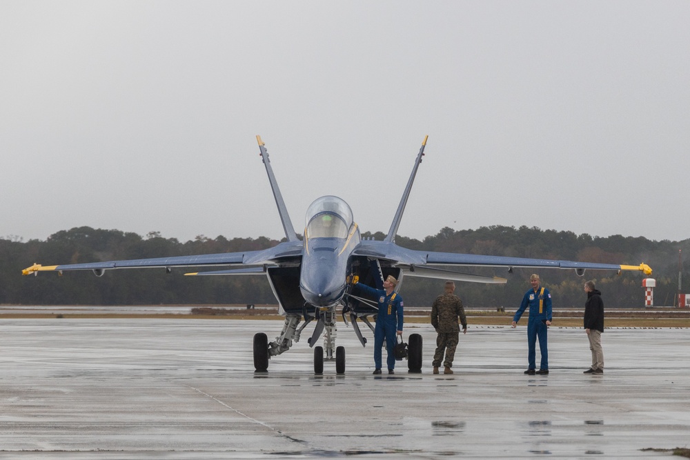 Blue Angels arrive at MCAS Beaufort