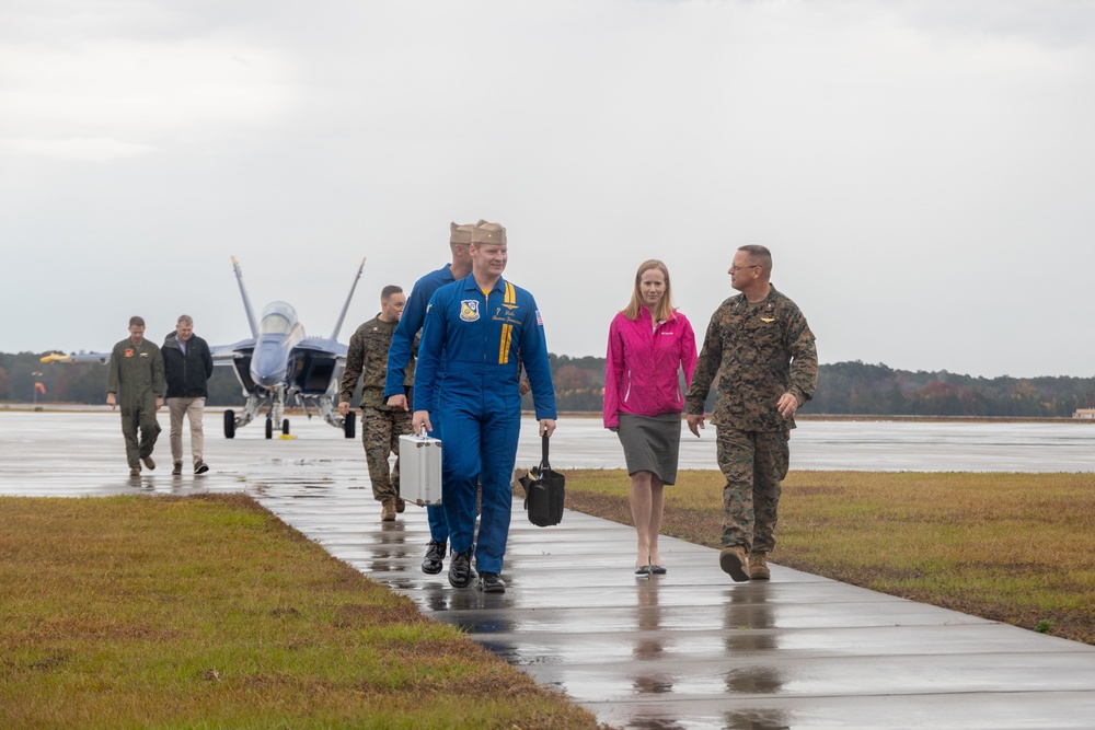 Blue Angels arrive at MCAS Beaufort