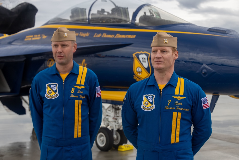 Blue Angels arrive at MCAS Beaufort