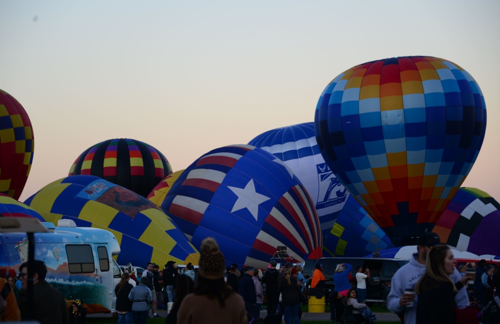 Air Force 75th Birthday Balloon debut at the ABQ Int'l Balloon Fiesta
