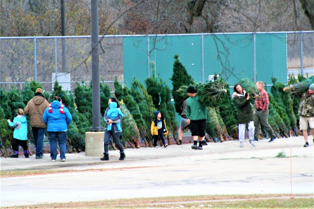 Dozens of Christmas trees donated to Fort McCoy troops during 2022 Trees for Troops event