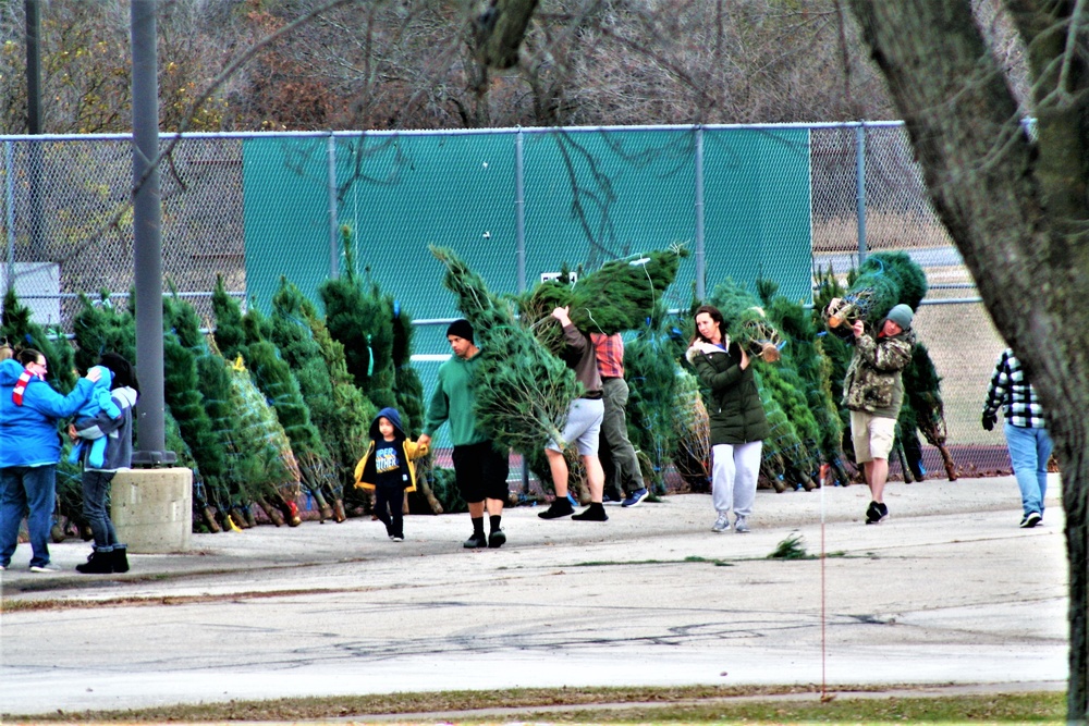 Dozens of Christmas trees donated to Fort McCoy troops during 2022 Trees for Troops event