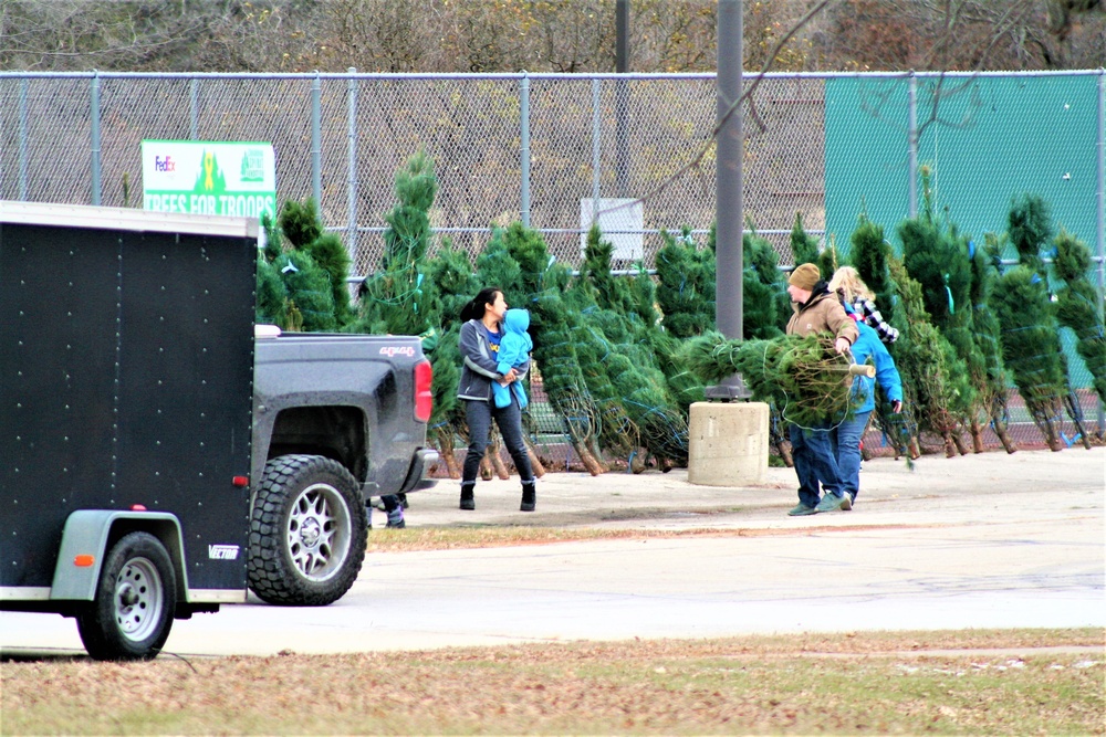 Dozens of Christmas trees donated to Fort McCoy troops during 2022 Trees for Troops event