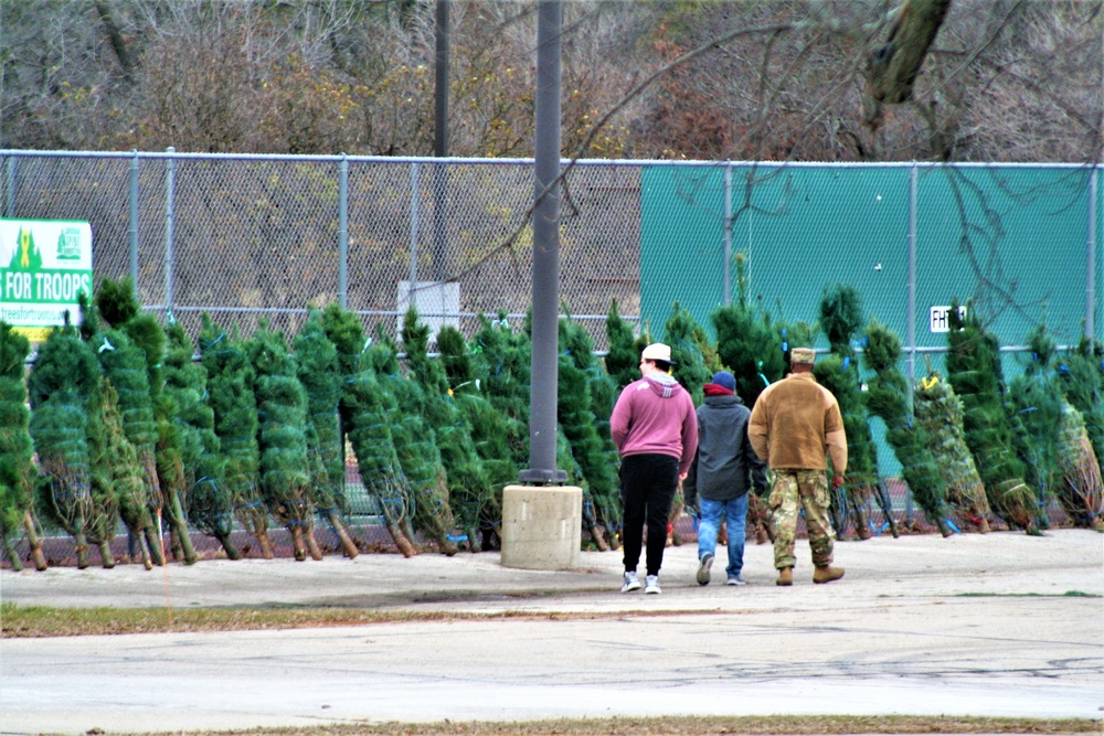 Dozens of Christmas trees donated to Fort McCoy troops during 2022 Trees for Troops event