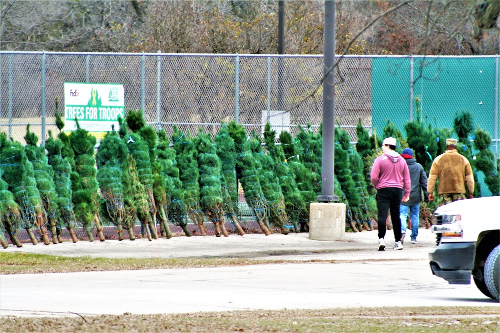 Dozens of Christmas trees donated to Fort McCoy troops during 2022 Trees for Troops event