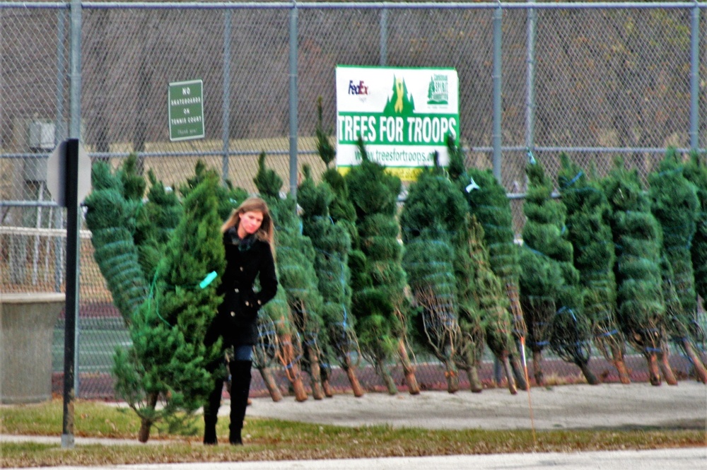 Dozens of Christmas trees donated to Fort McCoy troops during 2022 Trees for Troops event