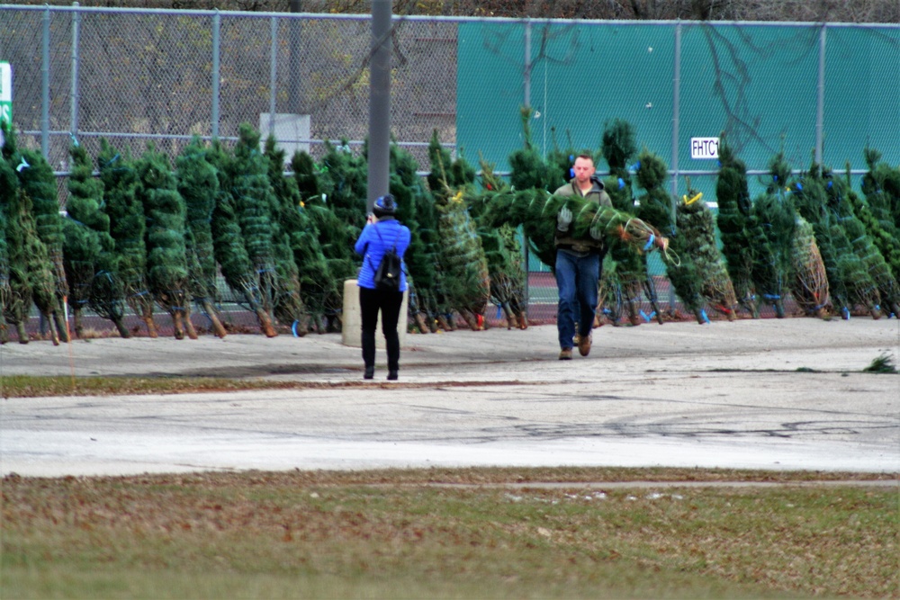 Dozens of Christmas trees donated to Fort McCoy troops during 2022 Trees for Troops event