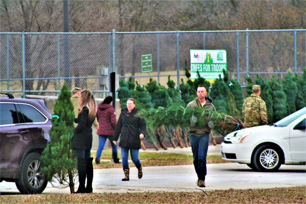 Dozens of Christmas trees donated to Fort McCoy troops during 2022 Trees for Troops event