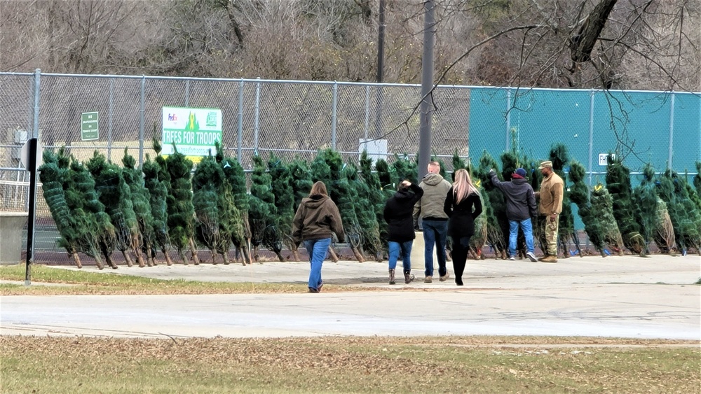 Dozens of Christmas trees donated to Fort McCoy troops during 2022 Trees for Troops event