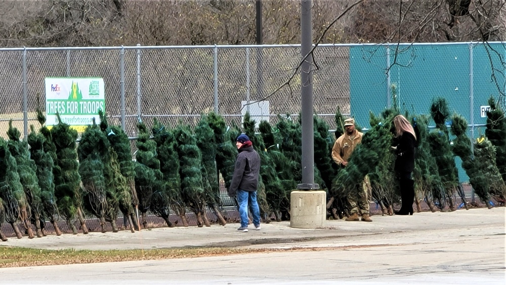 Dozens of Christmas trees donated to Fort McCoy troops during 2022 Trees for Troops event