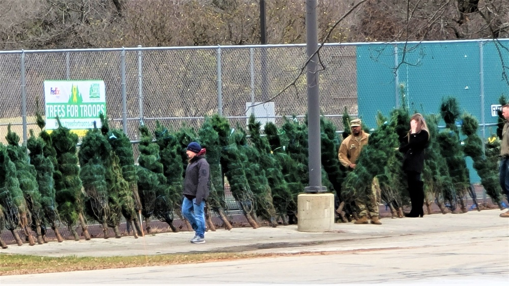 Dozens of Christmas trees donated to Fort McCoy troops during 2022 Trees for Troops event