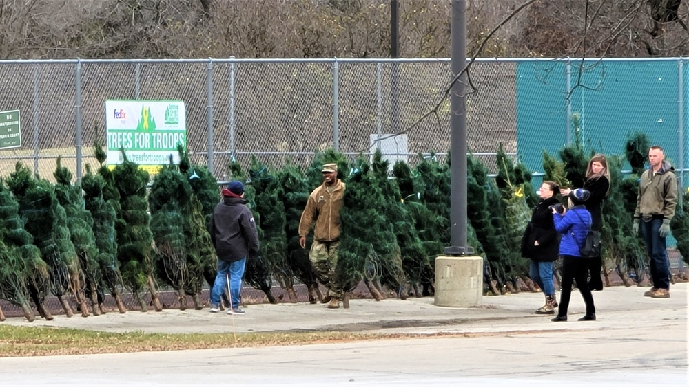 Dozens of Christmas trees donated to Fort McCoy troops during 2022 Trees for Troops event