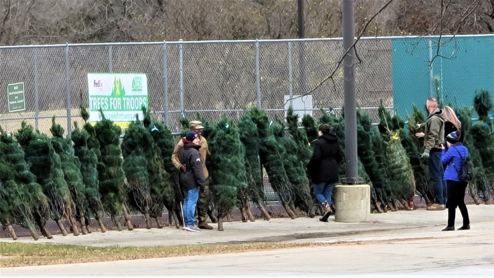 Dozens of Christmas trees donated to Fort McCoy troops during 2022 Trees for Troops event