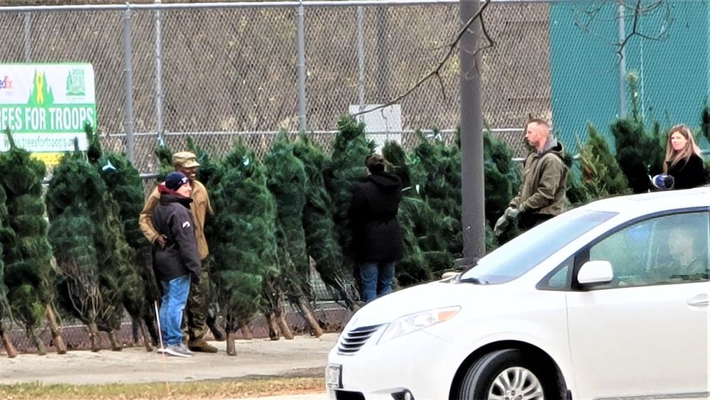 Dozens of Christmas trees donated to Fort McCoy troops during 2022 Trees for Troops event