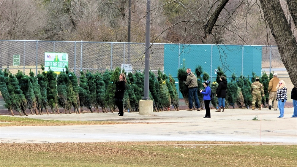 Dozens of Christmas trees donated to Fort McCoy troops during 2022 Trees for Troops event