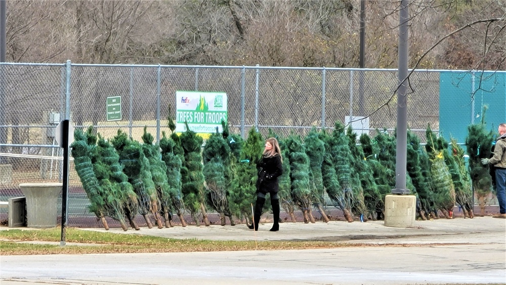 Dozens of Christmas trees donated to Fort McCoy troops during 2022 Trees for Troops event