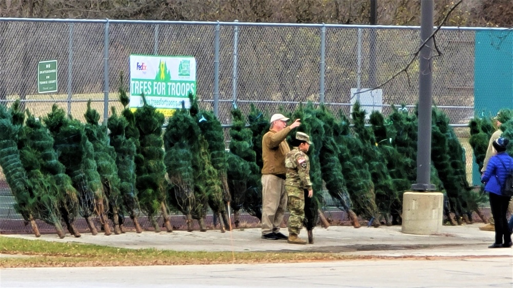 Dozens of Christmas trees donated to Fort McCoy troops during 2022 Trees for Troops event