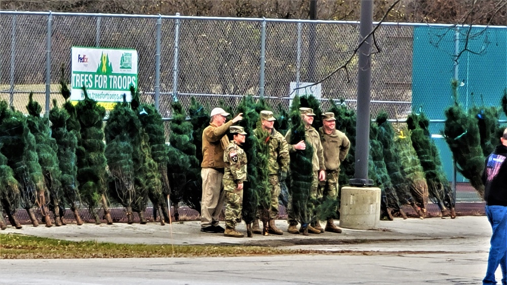 Dozens of Christmas trees donated to Fort McCoy troops during 2022 Trees for Troops event