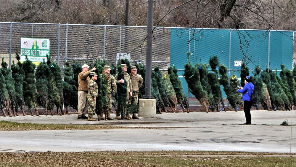 Dozens of Christmas trees donated to Fort McCoy troops during 2022 Trees for Troops event