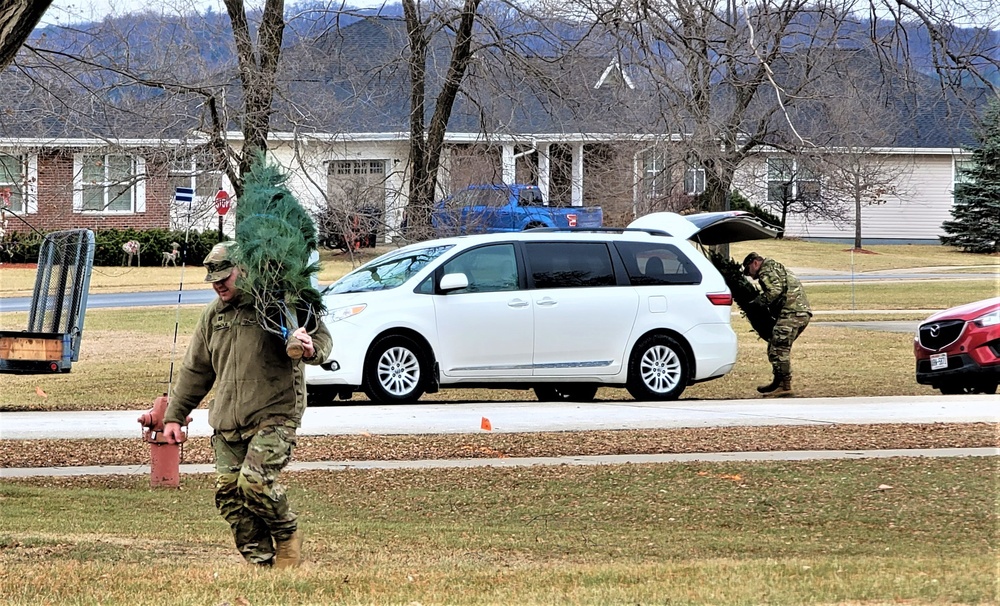 Dozens of Christmas trees donated to Fort McCoy troops during 2022 Trees for Troops event