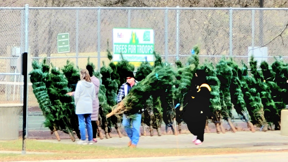 Dozens of Christmas trees donated to Fort McCoy troops during 2022 Trees for Troops event