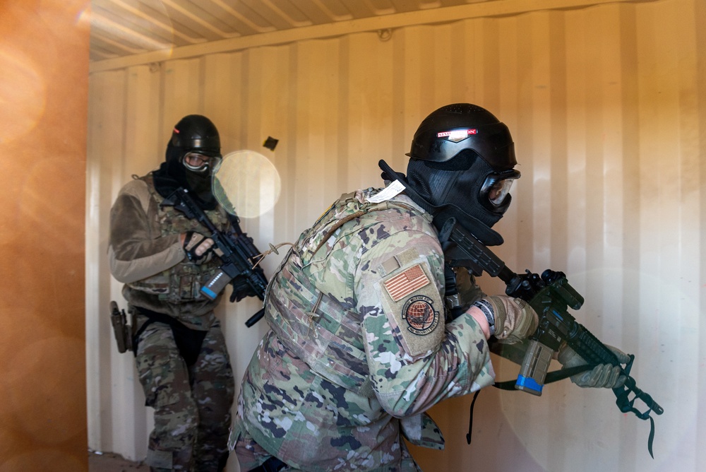 Security Forces active shooter training at the 182nd Airlift Wing Nov. 6, 2022