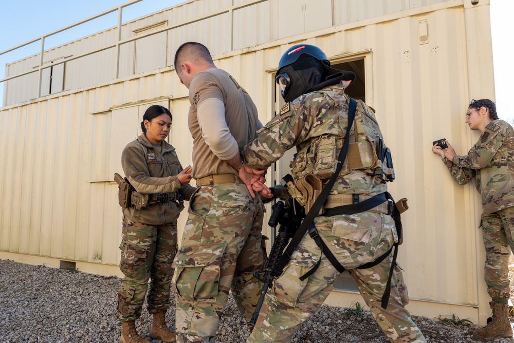 Engagement proposal during active shooter training at the 182nd Airlift Wing Nov. 6, 2022