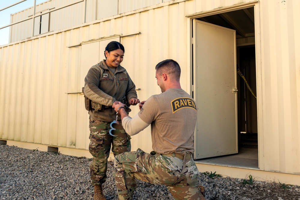 Engagement proposal during active shooter training at the 182nd Airlift Wing Nov. 6, 2022