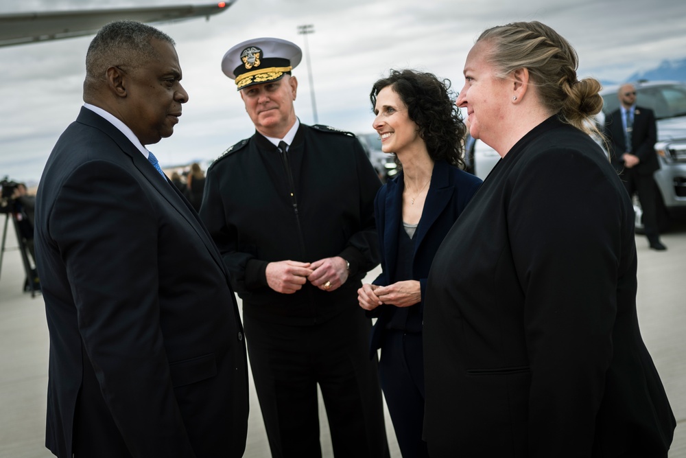 SECDEF Attends B-21 Raider Unveiling