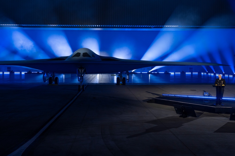 SECDEF Attends B-21 Raider Unveiling