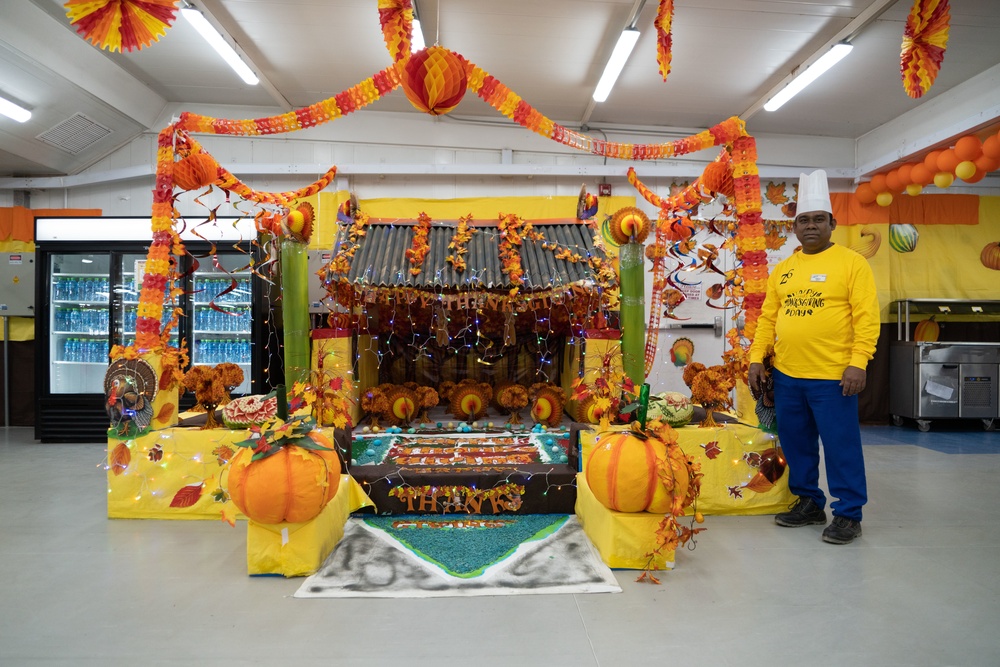 Thanksgiving Day at Camp Arifjan Zone 6 Dining Facility