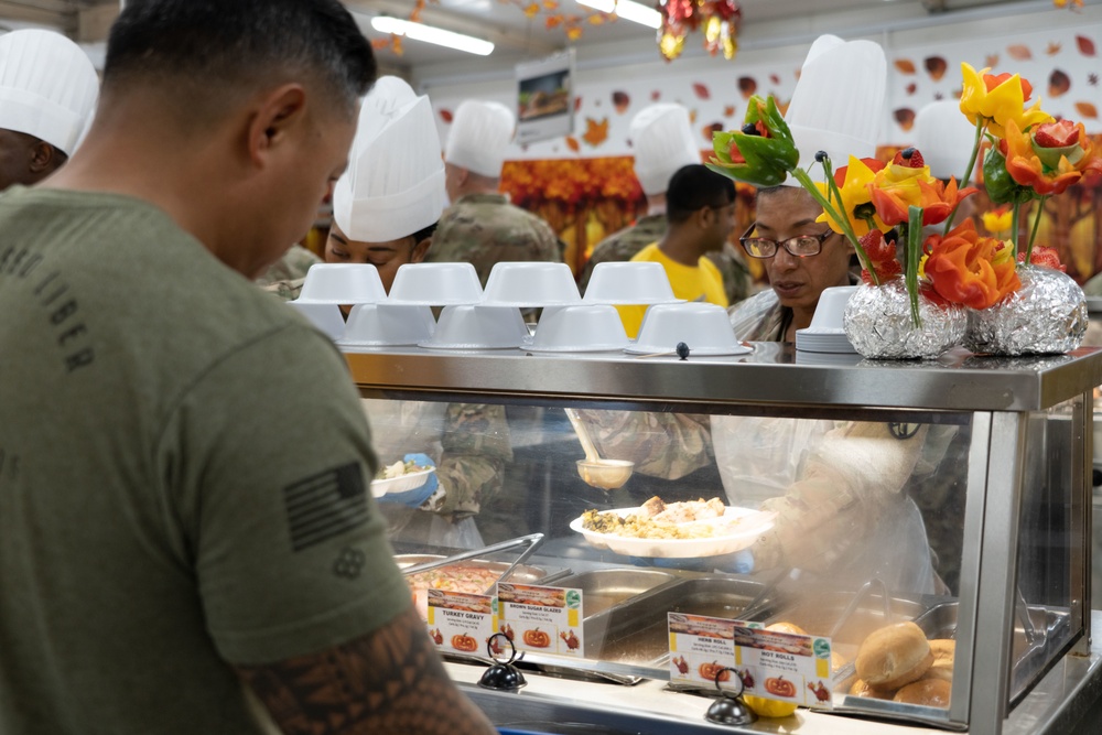 Thanksgiving Day at Camp Arifjan Zone 6 Dining Facility