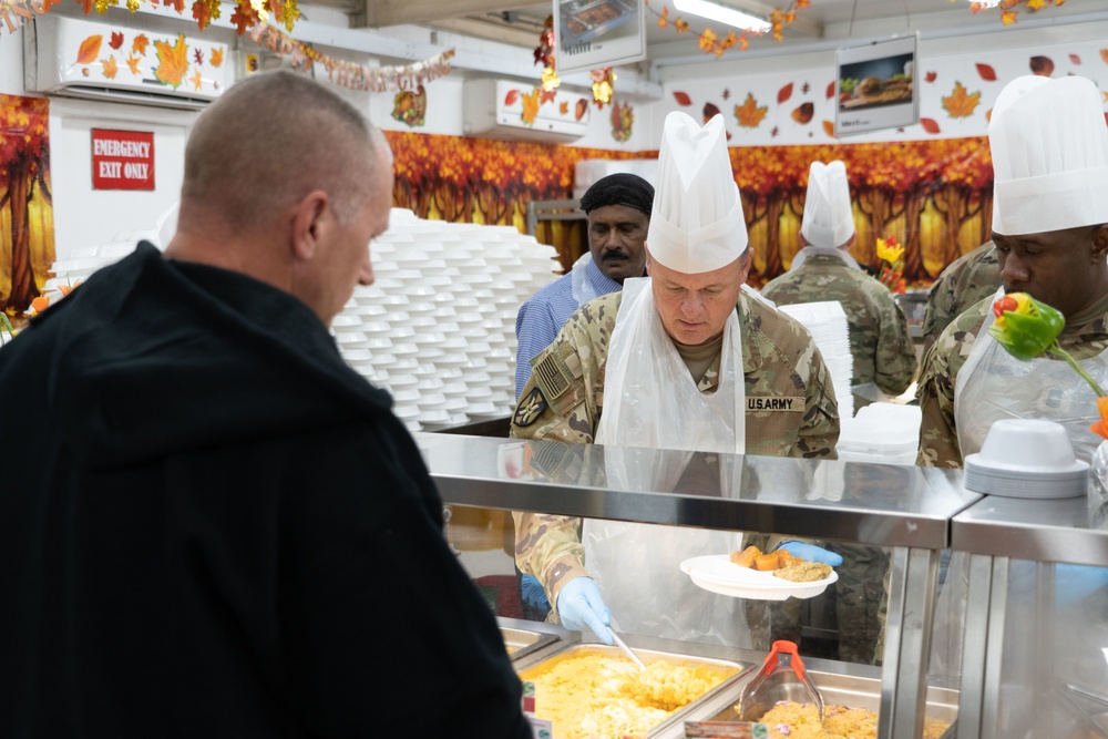 Thanksgiving Day at Camp Arifjan Zone 6 Dining Facility