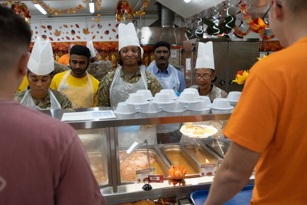 Thanksgiving Day at Camp Arifjan Zone 6 Dining Facility