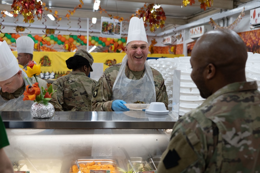 Thanksgiving Day at Camp Arifjan Zone 6 Dining Facility