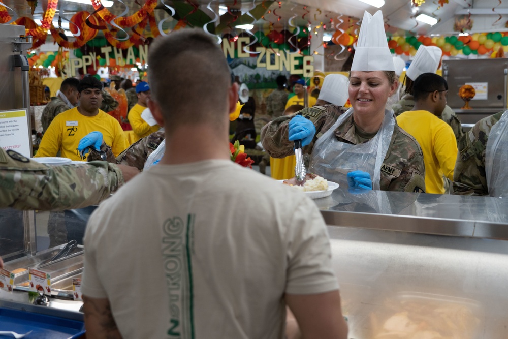 Thanksgiving Day at Camp Arifjan Zone 6 Dining Facility