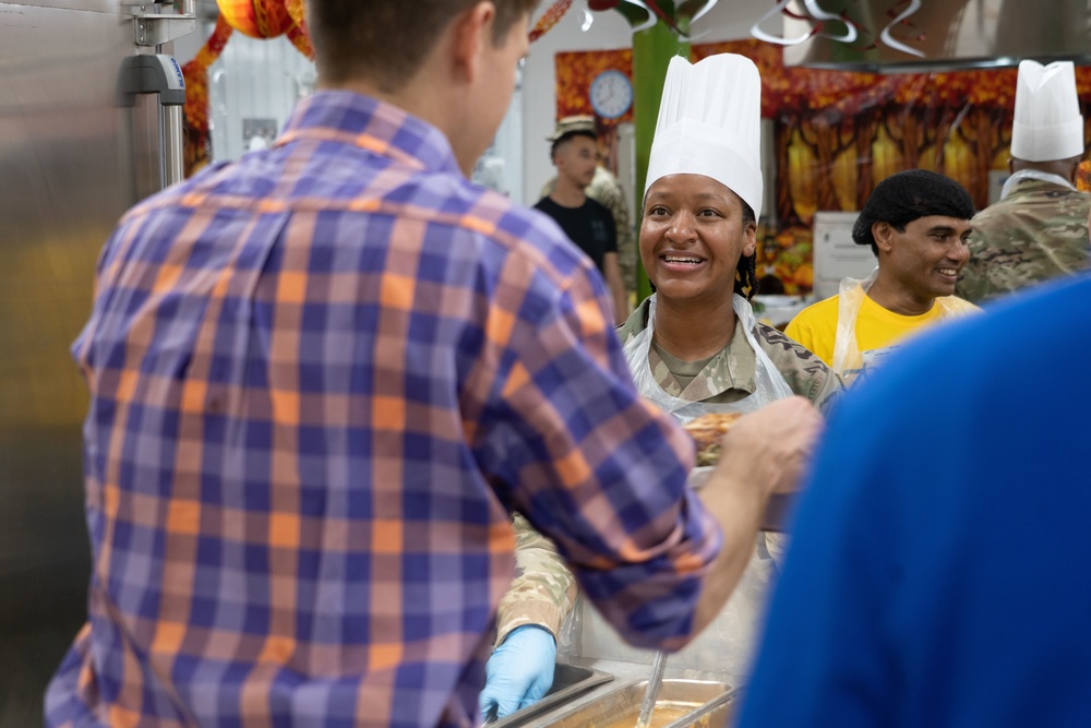 Thanksgiving Day at Camp Arifjan Zone 6 Dining Facility