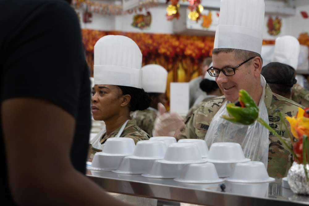 Thanksgiving Day at Camp Arifjan Zone 6 Dining Facility