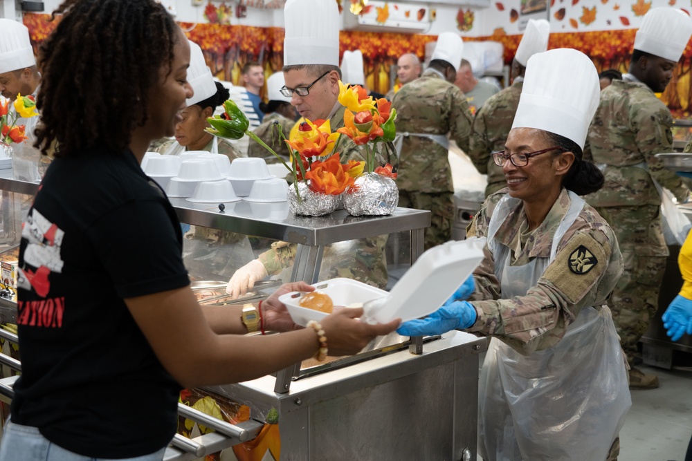 Thanksgiving Day at Camp Arifjan Zone 6 Dining Facility