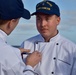 USCGC Hamilton crew members hold advancement ceremony at sea